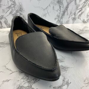 Brash Black Pointy Toe Business Casual Loafers New with Tags Size 6